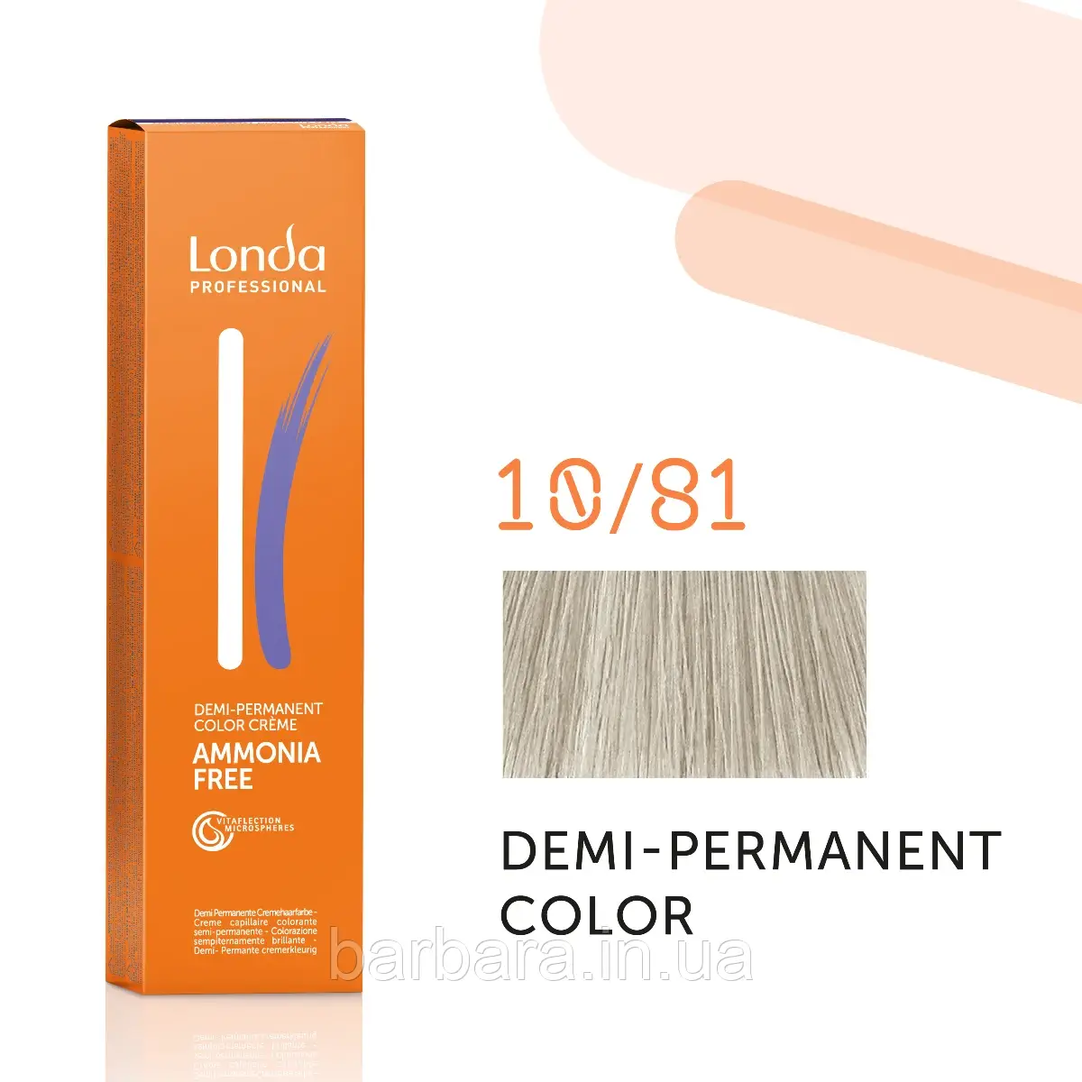 Тонуюча безаміачна фарба для волосся Londа Demi-Permanent Color 10/81 яркий блонд перламутрово-пепельный, фото 1