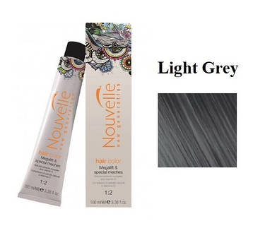 Фарба для волосся Nouvelle Hair Color Light Grey світло-попелястий 100 мл, фото 1