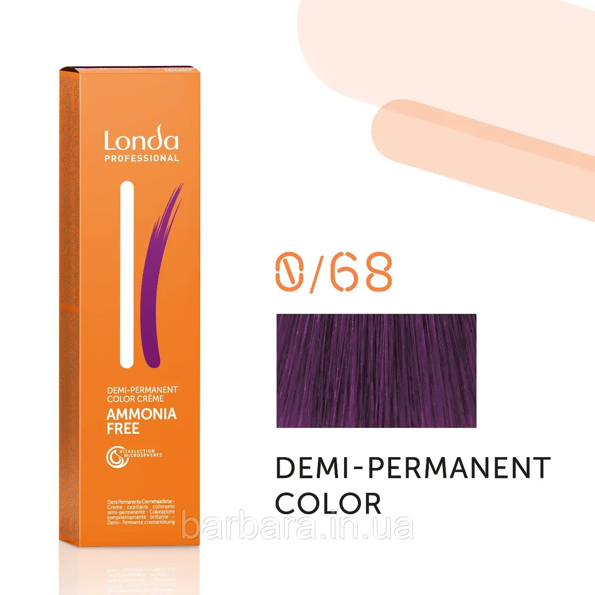 Тонуюча безаміачна фарба для волосся Londа Demi-Permanent Color 0/68 фиолетово-синий микстон 