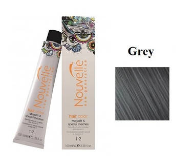 Фарба для волосся Nouvelle Hair Color Grey попелястий 100 мл, фото 1