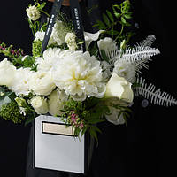 Пакет-коробка ПРЕМІУМ для квітів (12*12*12 см) ПРОДАЖ КРАТНО 2 ШТ!