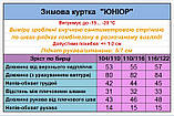 Дитяча зимова куртка "Капучино" юніор (розміри 110/116 та 116/122 см), фото 3