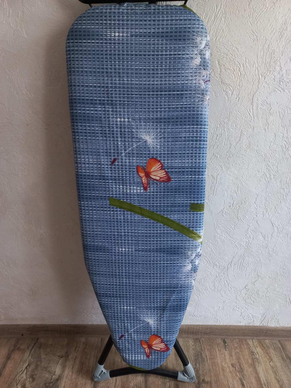 ЧОХОЛ НА ПРАСУВАЛЬНУ ДОШКУ (130×50) КУЛЬБАБИ НА БЛАКИТНОМУ ФОНІ NEW Premium