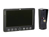 Комплект видеодомофон DOM D 7 чёрный ( з детектором руху)