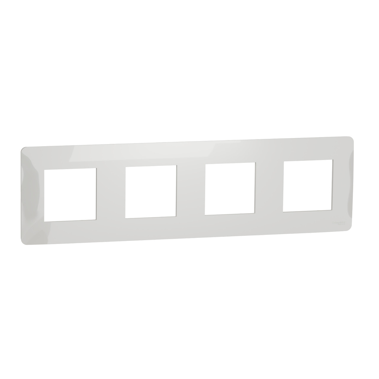 Рамка 4 постова Unica Studio, білий колір, 4x2 модулі