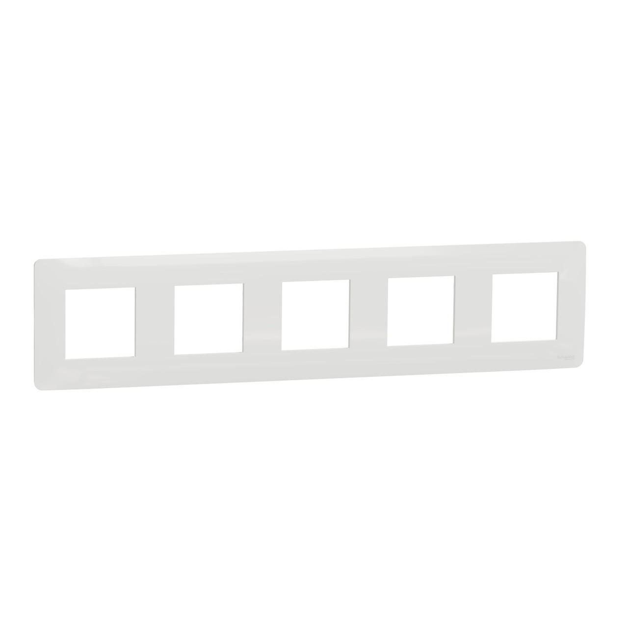 Рамка 5 постова Unica Studio, білий колір, 5x2 модулі