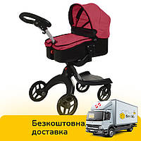 Коляска для кукол Carrello gloria 9631A DEEP RED Красная