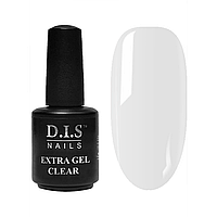 DIS Nails Extra Clear Gel - твердый гель, прозрачный, 15 мл