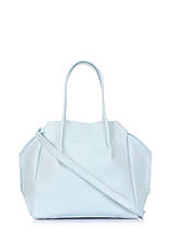 Жіноча шкіряна сумка POOLPARTY Soho Remix блакитна