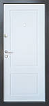 Двері вхідні в квартиру 105U двухкольорні  Ваш ВиД Антрацит/Біле дерево 850/950х2050х70 Ліве/Праве, фото 3