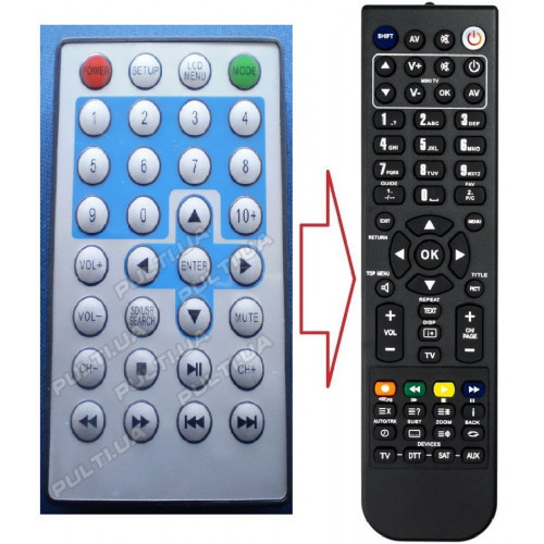 Пульт для телевізора OPERA RC SLIM 7 (аналог), фото 1