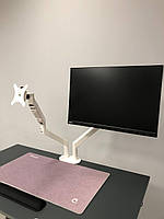 Тримач для ДВОХ моніторів AOKE Dual Monitor Arm Білий