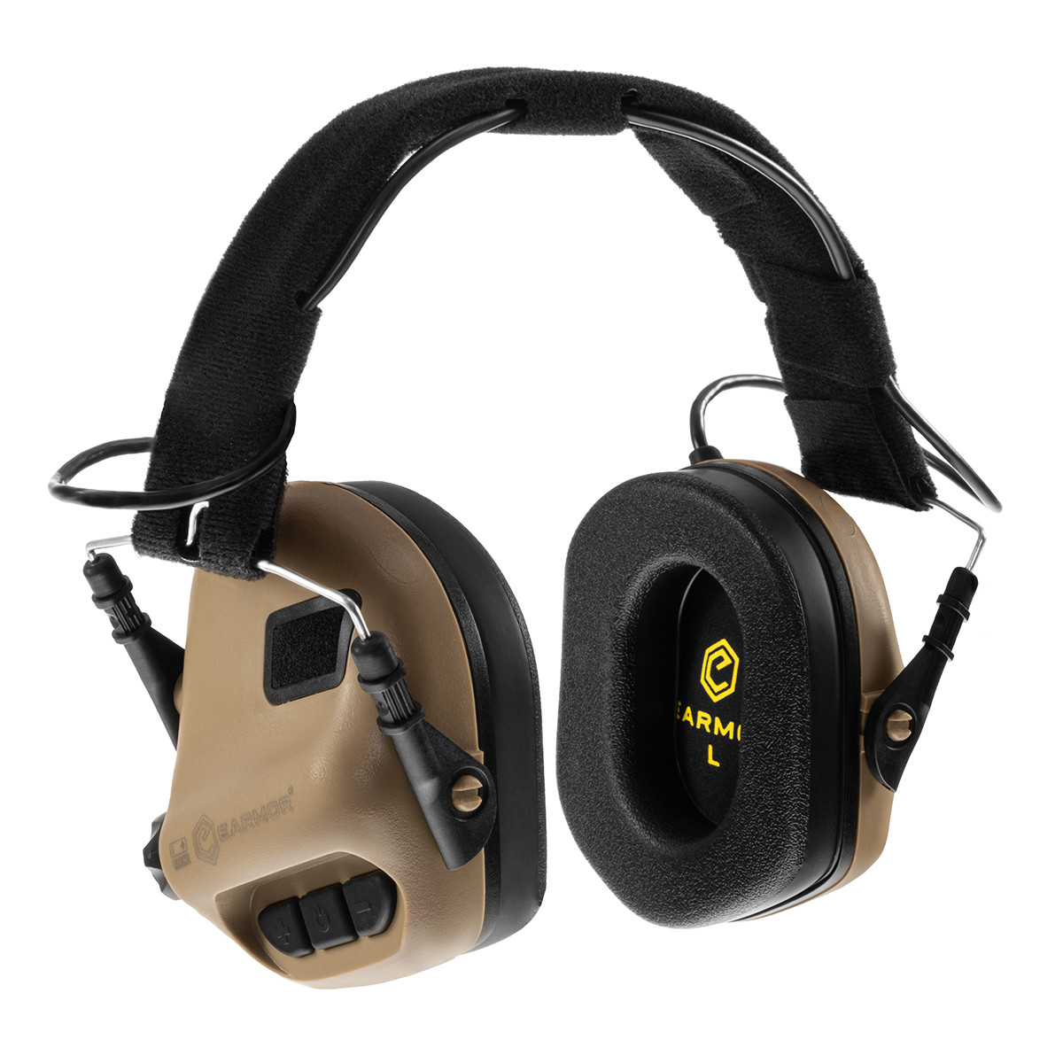 Активні стрілкові навушники для військових, ЗСУ Opsmen Earmor M31 Койот Brown