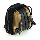 Навушники для стрільби Активні Earmor M31 Coyote Brown + кріплення на шолом каску TOR-D, FAST, ACH, MICH, фото 4