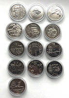 Набір монет в капсулах Collection Збройні Сили України 20.2 мм 13 шт Сріблястий (hub_q4wbp8)