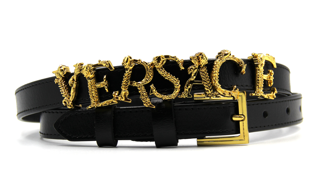 Жіночий ремінь VERSACE з натуральної шкіри 2 см
