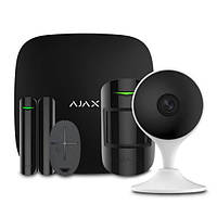 Комплект бездротової сигналізації Ajax StarterKit black + Wi-Fi камера 2MP-C22EP-A