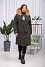 Зимова якісна жіноча куртка на тінсулейті з хутром єнота Finland., фото 4