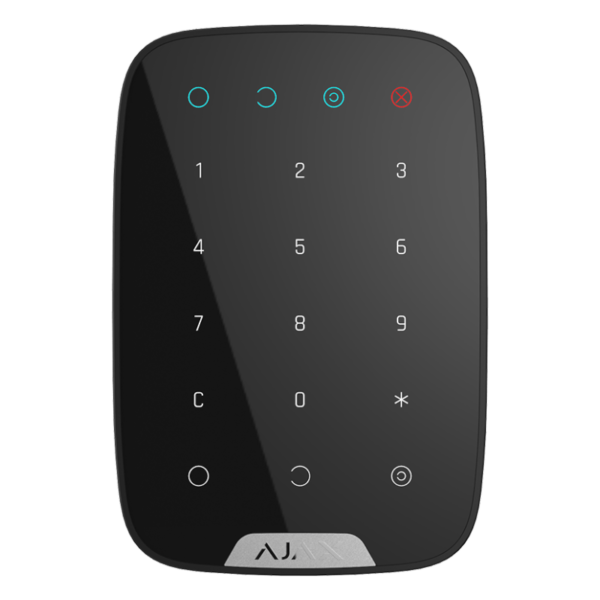 Бездротова сенсорна клавіатура Ajax KeyPad black
