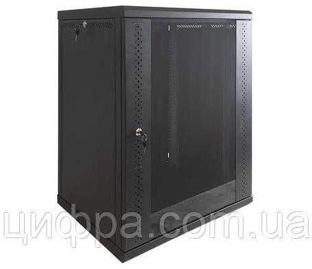 Шафа настінна 18U 600х600х907 black, фото 1