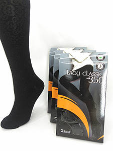 Теплі колготки "Nero" Чорний Ажур 350 3