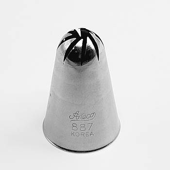 Насадка для крему Ateco No887 закрита зірка із завитком