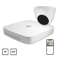 Комплект видеонаблюдения Dahua HD KIT 1x2MP INDOOR