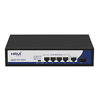 6-портовый PoE коммутатор HongRui HR901-AXG-411NS управляемый