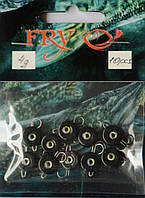 Грузило рыбацкое ушастый таблетка (эксцентрик) цвет Silvereyes Black, 4гр (10шт/уп)