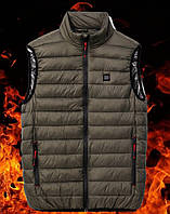Жилетка з підігрівом від PowerBank для туризму, гарбилки, реактивного відпочинку, розмір М-2хл