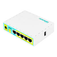 5-портовый Passive PoE маршрутизатор MikroTik hEX PoE lite (RB750UPr2)