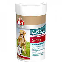 Кальций для собак 8in1 Excel Calcium 155 таблеток, добавка для укрепления костей и зубов