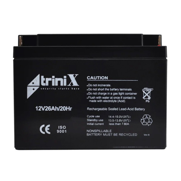 Акумуляторна батарея Trinix AGM 12V26Ah свинцево-кислотна