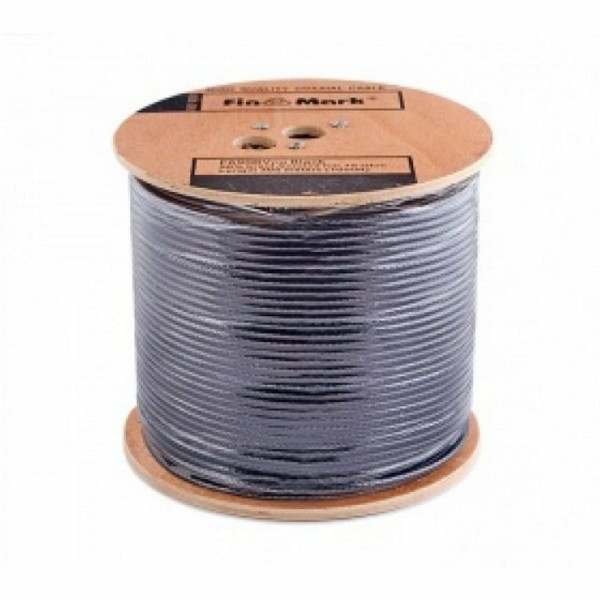 Коаксіальний кабель FinMark F 690BV-2x0.75 power-PVC 305 м мідь black