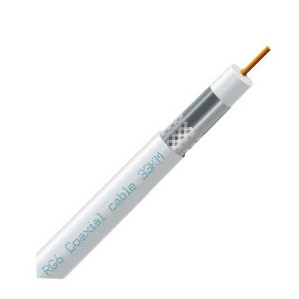 Коаксіальний кабель ЗЗЦМ RG 6 мідь 100 м