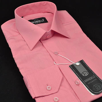 Сорочка чоловіча, приталена (Slim Fit), з довгим рукавом, Birindelli 512234 80% бавовна 20% поліестер M(Р)