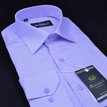 Сорочка чоловіча, приталена (Slim Fit), з довгим рукавом, Birindelli 512300 80% бавовна 20% поліестер M(Р)