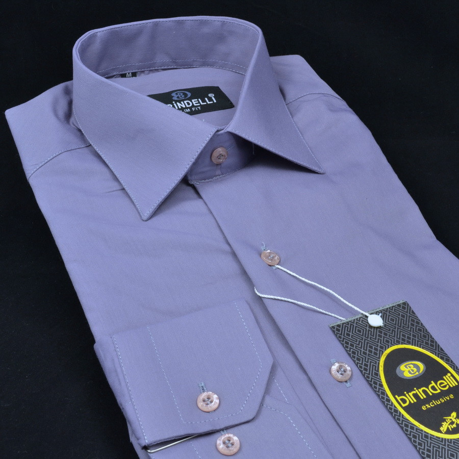 Сорочка чоловіча, приталена (Slim Fit), з довгим рукавом, Birindelli 512358 80% бавовна 20% поліестер XL(Р)