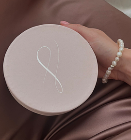 Круглые коробки с тиснением для ювелирных украшений 1