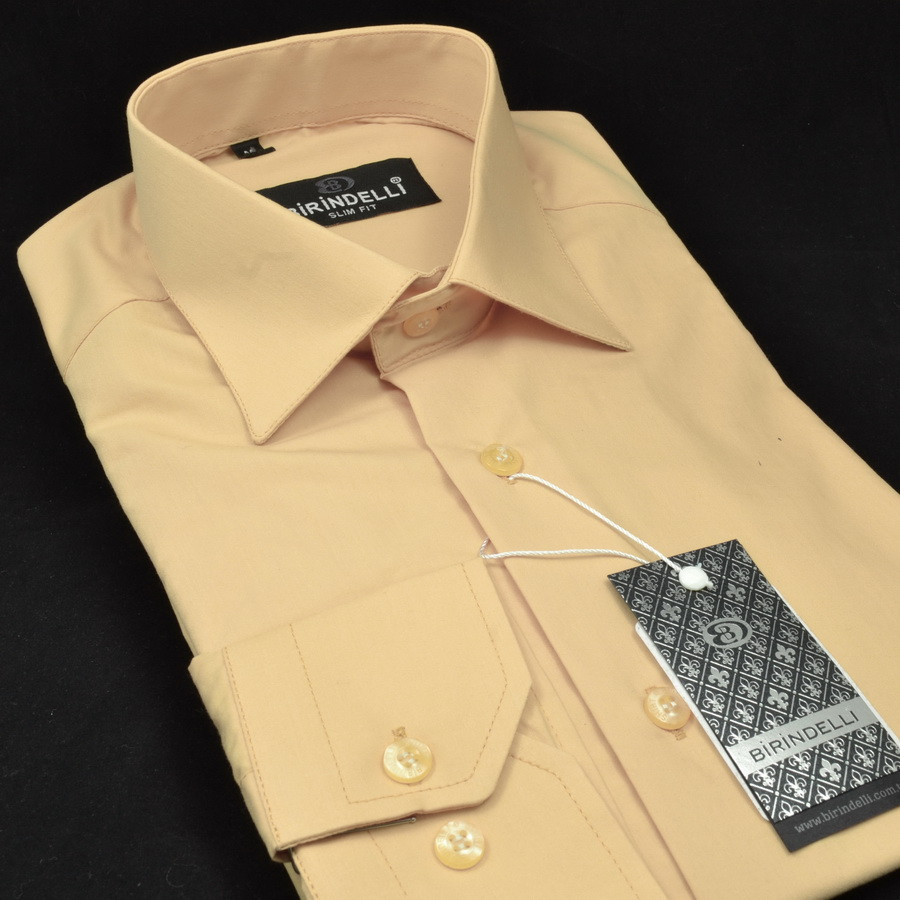 Сорочка чоловіча, приталена (Slim Fit), з довгим рукавом, Birindelli 512364 80% бавовна 20% поліестер M(Р)