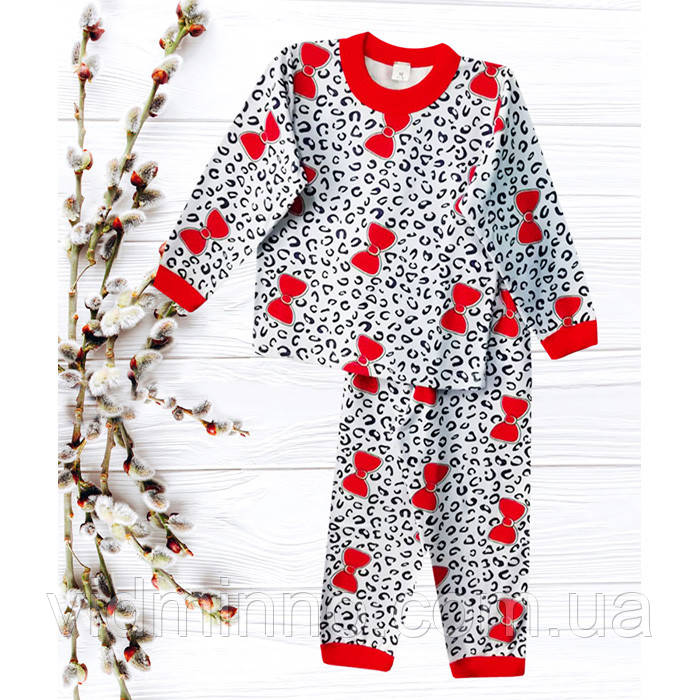 Утеплена піжама (начос) на дівчинку, кофта + штани, р.104 - 3-4 роки, фото 1