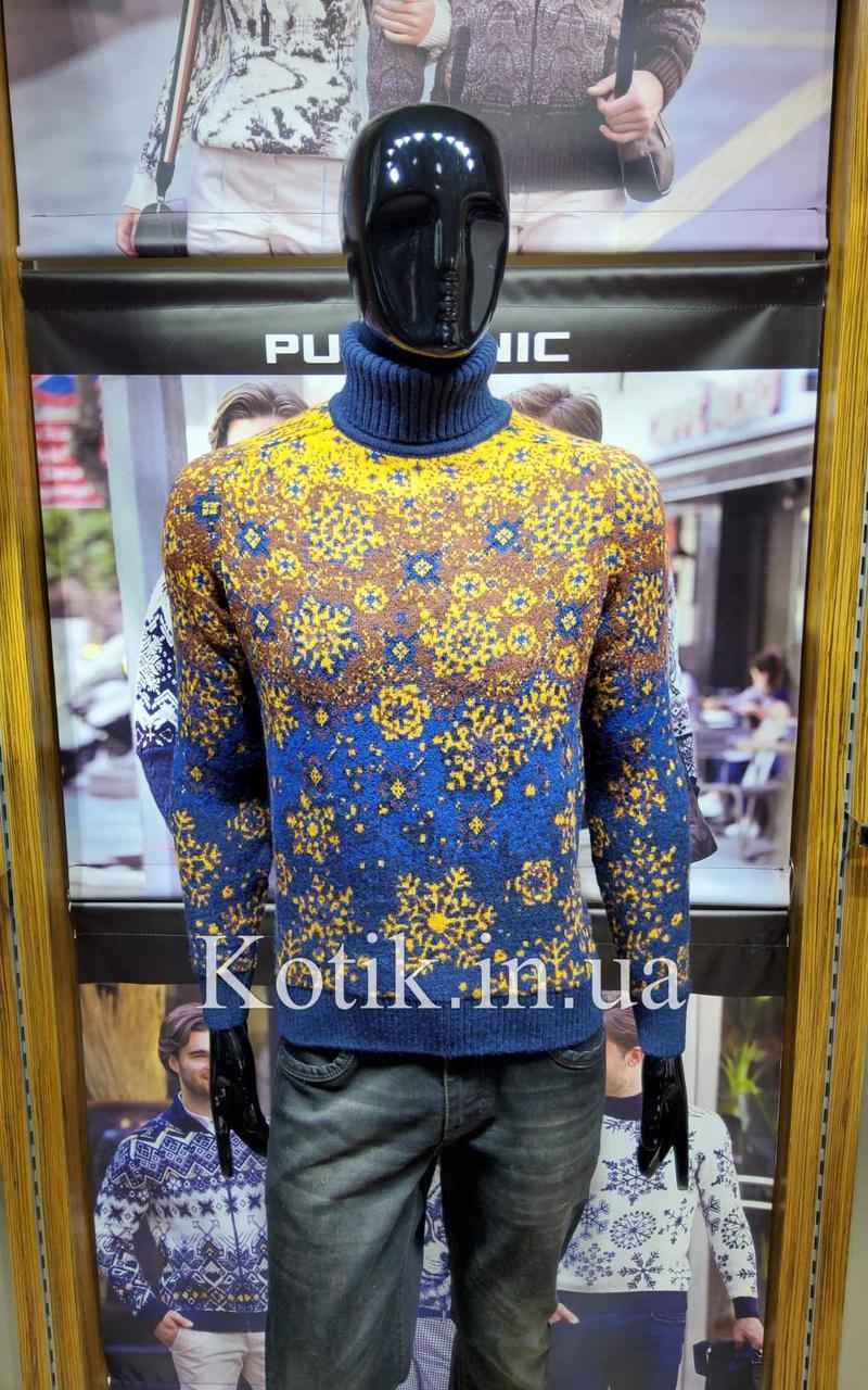 Светр чоловічий Pulltonic Сніжинки, фото 1