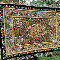 Кашмирский ковер ручной работы, Индия 90х64 см - элементы декора люкс, "восточный коврик"