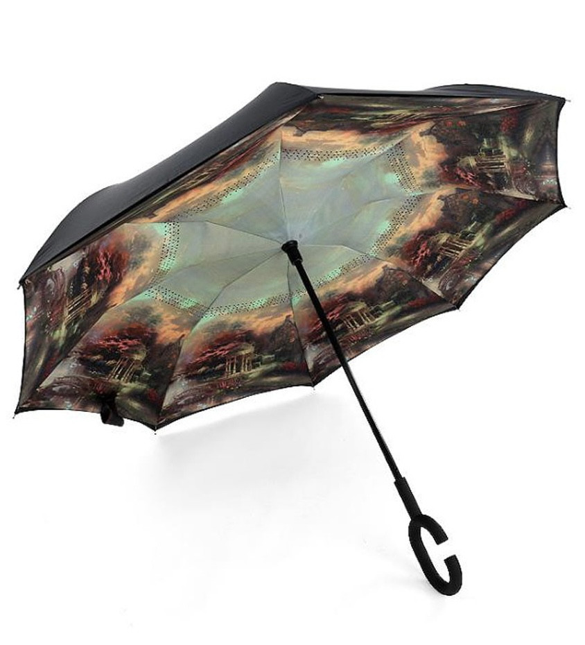 Парасолька зворотного складання up-brella, фото 1