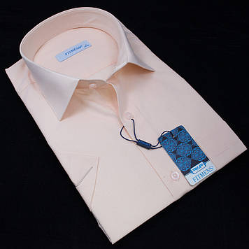 Сорочка чоловіча, прямого покрою, з коротким рукавом, FITMENS KP.E.23025 80% бавовна 20% поліестер M(Р)