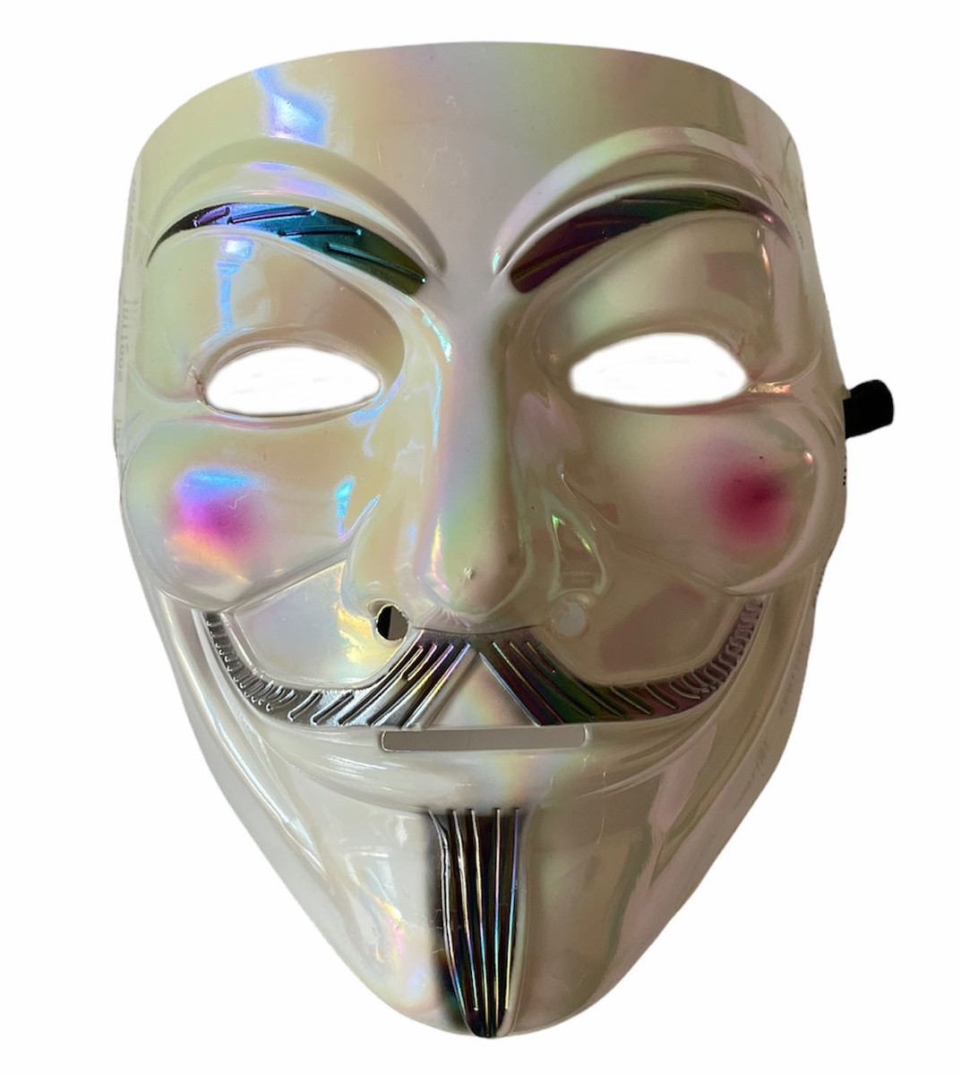 Маска Гай Фокс перлинний перламутровий ABC Анонімус