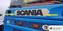 Накладки на літери "Scania" чорна текстура