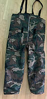 Тёплые зимние штаны (полукомбинезон) камуфлированные, непромокаемые, расцветка NATO