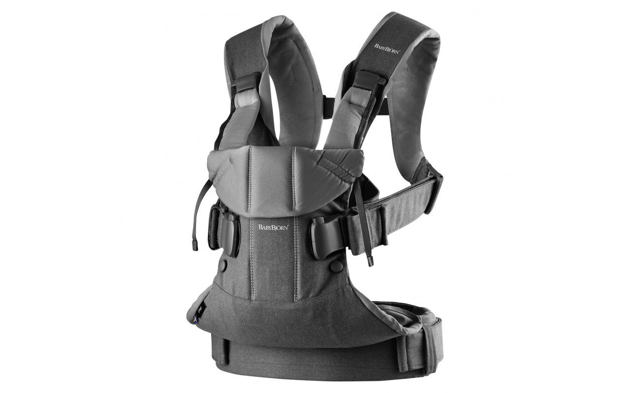 BabyBjorn - Рюкзак-кенгуру Baby Carrier One, Denim Grey/Dark Grey (сірий)