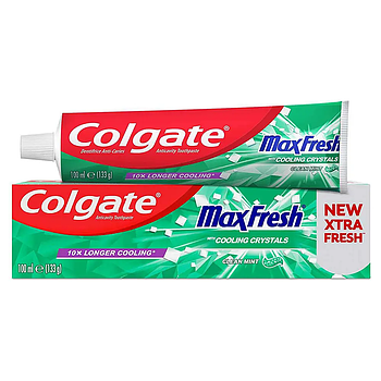 Colgate Зубна паста Max Fresh Cooling Crystals Clean Mint гелева з кристалами 100 мл